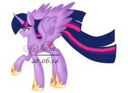 Size: 900x656 | Tagged: safe, artist:limedazzle, twilight sparkle, alicorn, pony, g4, concave belly, female, mare, slender, solo, thin, twilight sparkle (alicorn)