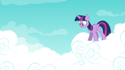 Size: 6400x3600 | Tagged: safe, artist:kmanalli, twilight sparkle, alicorn, pony, g4, my little pony: friendship is magic, testing testing 1-2-3, .svg available, cloud, cloudy, female, mare, solo, twilight sparkle (alicorn), vector