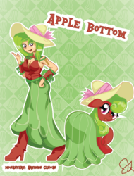 Size: 2313x3049 | Tagged: safe, artist:arteses-canvas, maple apple, human, g4, breasts, clothes, dress, hat, high res, human ponidox, humanized, solo