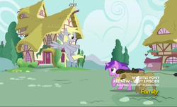 Size: 938x570 | Tagged: safe, screencap, amethyst star, derpy hooves, matilda, sparkler, pegasus, pony, g4, slice of life (episode), female, mare, ponyville