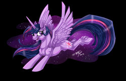 Size: 900x582 | Tagged: safe, artist:shottsy85, twilight sparkle, alicorn, pony, g4, female, mare, solo, spread wings, twilight sparkle (alicorn)