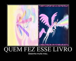 Size: 750x600 | Tagged: safe, edit, edited screencap, screencap, princess celestia, friendship is magic, g4, princess twilight sparkle (episode), elements of harmony, misspelling, motivational poster, portuguese