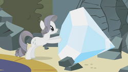 Size: 1280x720 | Tagged: safe, screencap, rarity, tom, pony, unicorn, g4, the return of harmony, canterlot hedge maze, diamond, discorded, female, gem, greedity, hedge maze, mare, maze, solo