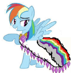 Size: 473x487 | Tagged: safe, rainbow dash, g4, 1000 hours in ms paint, bad edit, fail, ms paint, needs more jpeg, wat