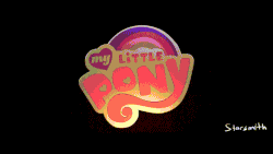 Size: 720x405 | Tagged: safe, artist:starsmith, grogar (g1), g1, animated, gift art, hilarious in hindsight, movie, my little pony logo