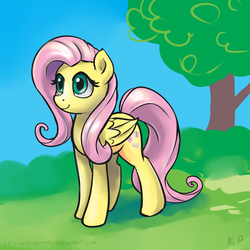Size: 1500x1500 | Tagged: safe, artist:kp-shadowsquirrel, fluttershy, pegasus, pony, g4, female, mare, solo