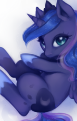 Size: 1612x2516 | Tagged: safe, artist:pariahi, princess luna, alicorn, pony, g4, cute, female, looking at you, lunabetes, mare, solo