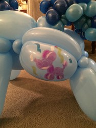 Size: 720x960 | Tagged: safe, artist:noordinaryballoonman, party favor, balloon pony, g4, balloon, irl, photo