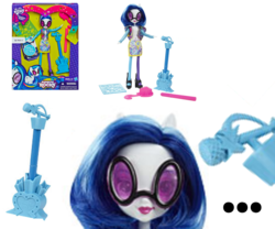 Size: 1200x1000 | Tagged: safe, dj pon-3, vinyl scratch, equestria girls, g4, my little pony equestria girls: rainbow rocks, doll, irl, marker, merchandise, photo, smirk