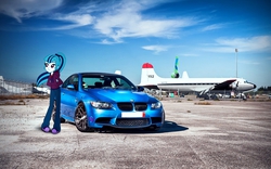 Size: 1680x1050 | Tagged: safe, artist:nsdrift, sonata dusk, equestria girls, g4, bmw, bmw e92, bmw m3, female, solo