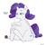 Size: 1695x1698 | Tagged: safe, artist:zoarity, rarity, pony, unicorn, g4, belly, bloated, burp, cake, chubby, dialogue, female, hungry, mare, preggity, pregnant, simple background, solo, white background