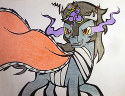 Size: 2232x1719 | Tagged: safe, artist:holka13, king sombra, g4, male, solo, traditional art