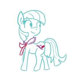 Size: 806x806 | Tagged: safe, artist:tjpones, coco pommel, g4, female, lineart, solo
