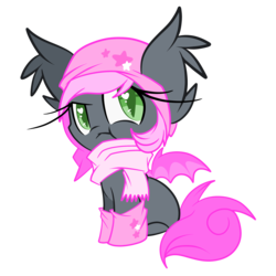 Size: 2500x2500 | Tagged: safe, artist:starlightlore, oc, oc only, oc:heartbeat, bat pony, pony, clothes, female, filly, heart eyes, high res, scrunchy face, simple background, socks, solo, transparent background, wingding eyes