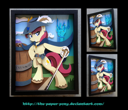 Size: 1325x1132 | Tagged: safe, artist:the-paper-pony, oc, oc only, craft, irl, photo, shadowbox, solo