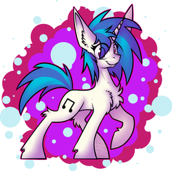 Size: 1180x1173 | Tagged: safe, artist:dr-idiot, artist:php122, dj pon-3, vinyl scratch, pony, unicorn, g4, collaboration, colors, female, happy, pose, smiling, solo