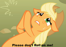 Size: 891x636 | Tagged: safe, edit, edited screencap, screencap, applejack, applebuck season, g4, applepray, female, image macro, meme, solo, splatoon