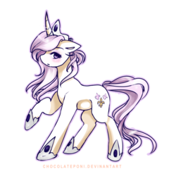 Size: 1000x1000 | Tagged: safe, artist:chocolateponi, fleur-de-lis, pony, unicorn, g4, female, mare, simple background, solo, transparent background