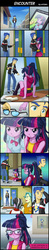 Size: 800x4100 | Tagged: safe, artist:uotapo, brawly beats, flash sentry, ringo, sci-twi, twilight sparkle, equestria girls, g4, my little pony equestria girls: friendship games, background human, blushing, comic, cute, female, flash drive (band), glasses, hilarious in hindsight, male, ponytail, puffy sleeves, ship:flashlight, ship:sci-flash, shipping, straight, tsundere, tsunlight sparkle, twiabetes, twilight sparkle (alicorn)