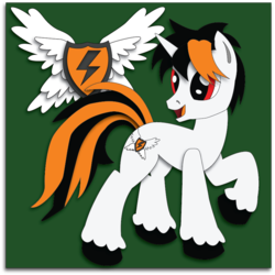 Size: 893x893 | Tagged: safe, artist:the-paper-pony, oc, oc only, shadowbox, solo