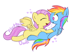 Size: 1024x755 | Tagged: safe, artist:rainbow2oda, fluttershy, rainbow dash, g4, female, lesbian, ship:flutterdash, shipping