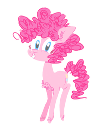 Size: 958x1095 | Tagged: safe, artist:burrburro, pinkie pie, g4, chest fluff, female, smiling, solo