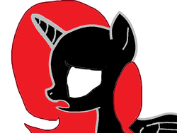 Size: 800x600 | Tagged: safe, oc, oc only, alicorn, pony, alicorn oc, base used, donut steel, red and black oc, solo
