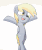 Size: 547x652 | Tagged: safe, artist:alfa995, derpy hooves, pegasus, pony, ponies: the anthology 3, g4, animated, cute, derpabetes, female, frame by frame, loop, macross frontier, mare, nyan, nyan nyan dance, parody, solo, spin, spinning
