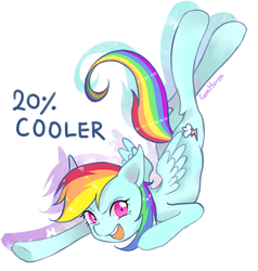 Size: 897x941 | Tagged: safe, artist:gomhoren, rainbow dash, g4, backbend, female, solo