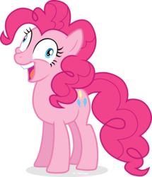 Size: 4214x4896 | Tagged: safe, artist:tomfraggle, part of a set, pinkie pie, g4, absurd resolution, derp, faic, female, hoers, i didn't listen, simple background, solo, transparent background, vector