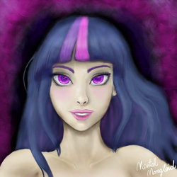 Size: 894x894 | Tagged: safe, artist:mentalmongloid, twilight sparkle, equestria girls, g4, humanized