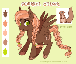 Size: 2027x1712 | Tagged: safe, artist:fayven, oc, oc only, oc:squirrel chaser, solo