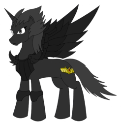 Size: 835x850 | Tagged: safe, artist:combatkaiser, pony, unicorn, armor, b't x, crossover, halycon, ponified, simple background, transparent background