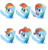 Size: 13500x14000 | Tagged: safe, artist:xhalesx, rainbow dash, pegasus, pony, g4, my little pony: friendship is magic, newbie dash, the lost treasure of griffonstone, absurd resolution, alternate hairstyle, behaving like pinkie pie, care mare, dynamic dash, egghead, egghead dash, female, folded wings, forthright filly, grin, hilarious in hindsight, mane swap, manebow sparkle, rainbow fash, raised hoof, reading rainboom, simple background, smiling, solo, transparent background, vector, wings