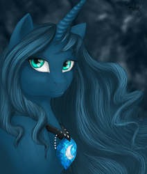 Size: 1628x1924 | Tagged: safe, artist:comsing8, princess luna, g4, female, necklace, solo