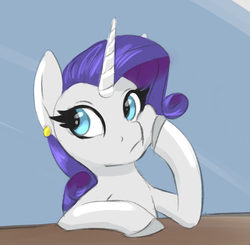 Size: 767x751 | Tagged: safe, artist:hobbsmeerkat, rarity, g4, female, solo