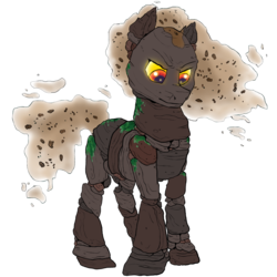 Size: 2100x2100 | Tagged: safe, artist:floots, oc, oc only, oc:kimberlite, earth pony, pony, commission, high res, mountain pony, rock, rock pony, simple background, solo, transparent background