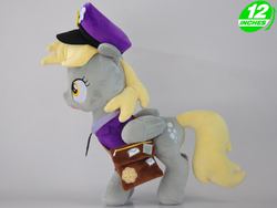 Size: 684x513 | Tagged: safe, artist:onlyfactory, derpy hooves, pegasus, pony, g4, 12 inches, bootleg, female, irl, mailmare, mare, photo, plushie, solo