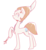 Size: 1280x1391 | Tagged: safe, artist:inlucidreverie, earth pony, gem (race), gem pony, pony, female, gem, mare, pearl, pearl (steven universe), ponified, simple background, sketch, solo, spear, steven universe, transparent background, weapon