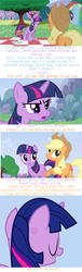 Size: 360x1190 | Tagged: safe, edit, edited screencap, screencap, applejack, rainbow dash, twilight sparkle, a canterlot wedding, g4, comic, implied tyrant celestia, kamen rider, kamen rider drive, psyga's alternate pony scenes, screencap comic