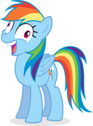 Size: 1600x2164 | Tagged: safe, artist:tomfraggle, part of a set, rainbow dash, pony, g4, derp, faic, female, i didn't listen, meme, solo