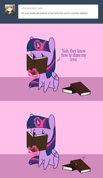 Size: 1280x2196 | Tagged: safe, artist:estrill, twilight sparkle, alicorn, pony, g4, ask, book, comic, crying, female, mare, solo, tumblr, twilight sparkle (alicorn)