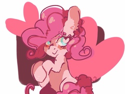 Size: 1024x768 | Tagged: safe, artist:supernoncutie, pinkie pie, g4, female, heart, solo