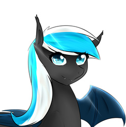 Size: 3480x3507 | Tagged: safe, artist:batponycressy, oc, oc only, bat pony, pony, high res, looking at you, simple background, solo, white background