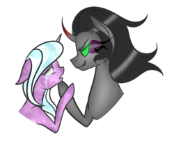 Size: 1200x1000 | Tagged: safe, artist:oasis-image, idw, king sombra, radiant hope, g4, my little pony: fiendship is magic, female, male, ship:hopebra, shipping, straight