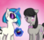 Size: 2200x2000 | Tagged: safe, artist:chipperpony, dj pon-3, octavia melody, vinyl scratch, g4, :t, blushing, female, high res, lesbian, marriage proposal, ship:scratchtavia, shipping, wedding ring