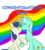 Size: 1800x2000 | Tagged: safe, artist:chipperpony, bon bon, lyra heartstrings, sweetie drops, g4, female, gay pride, gay pride flag, lesbian, lovewins, obergefell v. hodges, pride, rainbow, ship:lyrabon, shipping, wedding ring