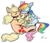 Size: 1150x1000 | Tagged: safe, artist:rwl, applejack, fluttershy, rainbow dash, g4, appledashshy, cuddling, cute, female, lesbian, polyamory, ship:appledash, ship:appleshy, ship:flutterdash, shipping, sleeping, sleeping together, snuggling, sweet dreams fuel