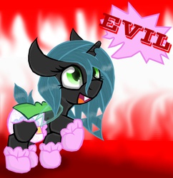 Size: 880x908 | Tagged: safe, artist:cuddlelamb, queen chrysalis, nymph, g4, baby, booties, cute, cutealis, diaper, female, foal, poofy diaper, solo