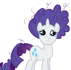 Size: 1488x1466 | Tagged: safe, artist:spellboundcanvas, rarity, friendship is magic, g4, female, messy mane, simple background, solo, transparent background